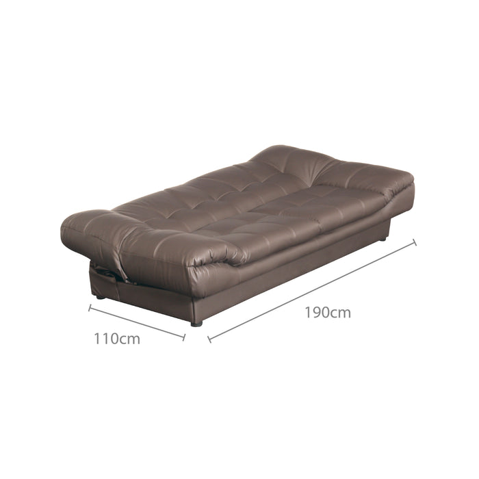 Mirai 3 Seater Sofabed, Simulated Leather