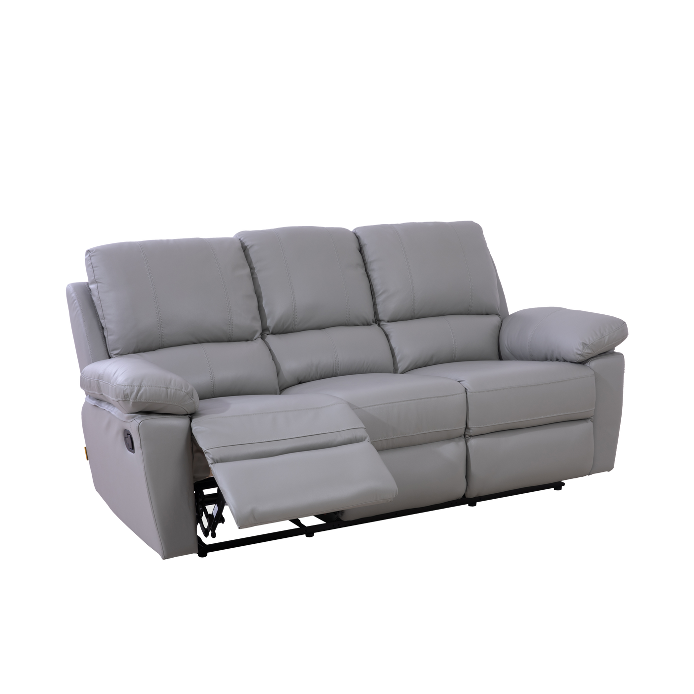 Morris 3 Seater Recliner Sofa, Half Leather Novena Furniture Singapore