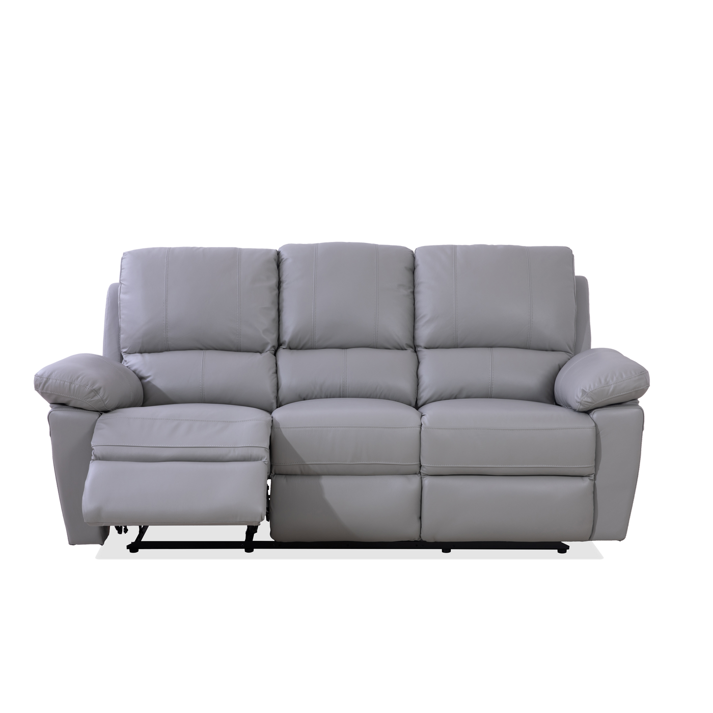 Morris 3 Seater Recliner Sofa, Half Leather Novena Furniture Singapore