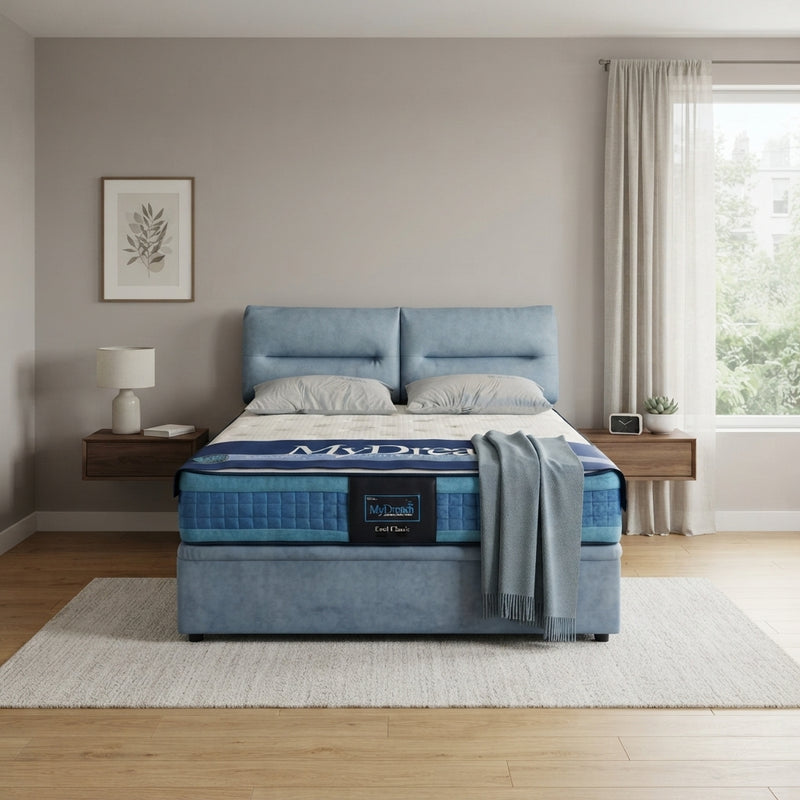 Cosmo Upholstered Storage Bedframe, Fabric