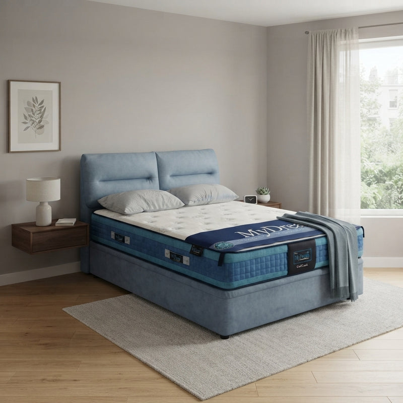 Cosmo Upholstered Storage Bedframe, Fabric
