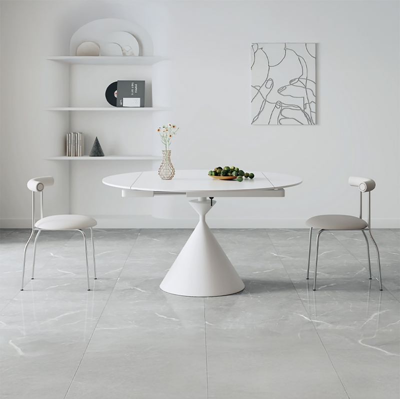 Vogue Sintered Stone Functional Dining Table (Carbon Steel Black Sand Leg)