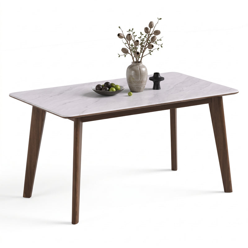 Kelso Sintered Stone Dining Table (w/ wood veneer)