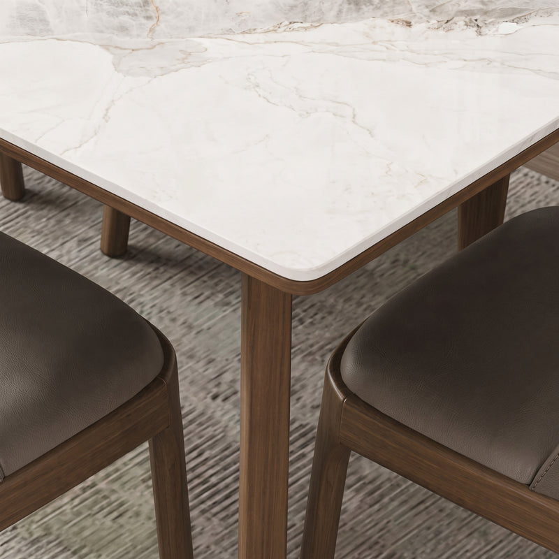 Kelso Sintered Stone Dining Table (w/ wood veneer)
