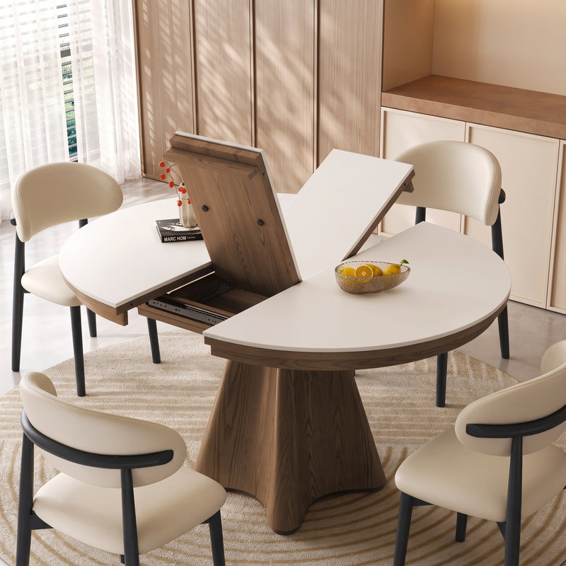 Karden Sintered Stone Extendable Dining Table (Wood Base)