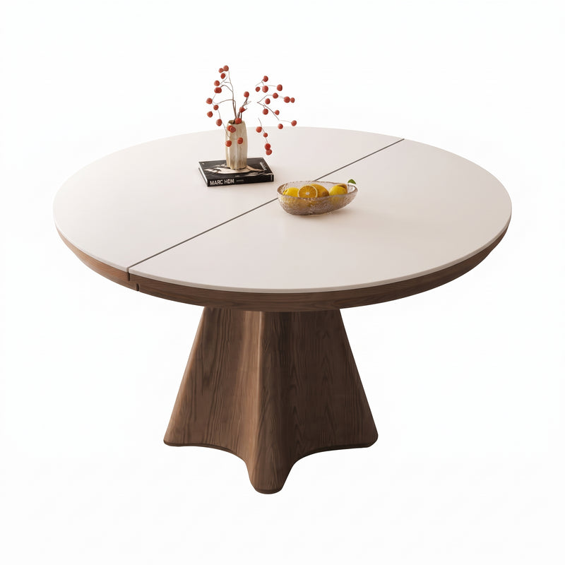 Karden Sintered Stone Extendable Dining Table (Wood Base)