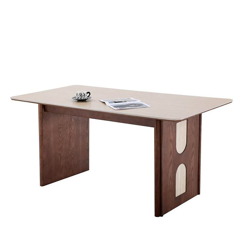 Kairo Sintered Stone Dining Table (Solid Wood w/ wood veneer)