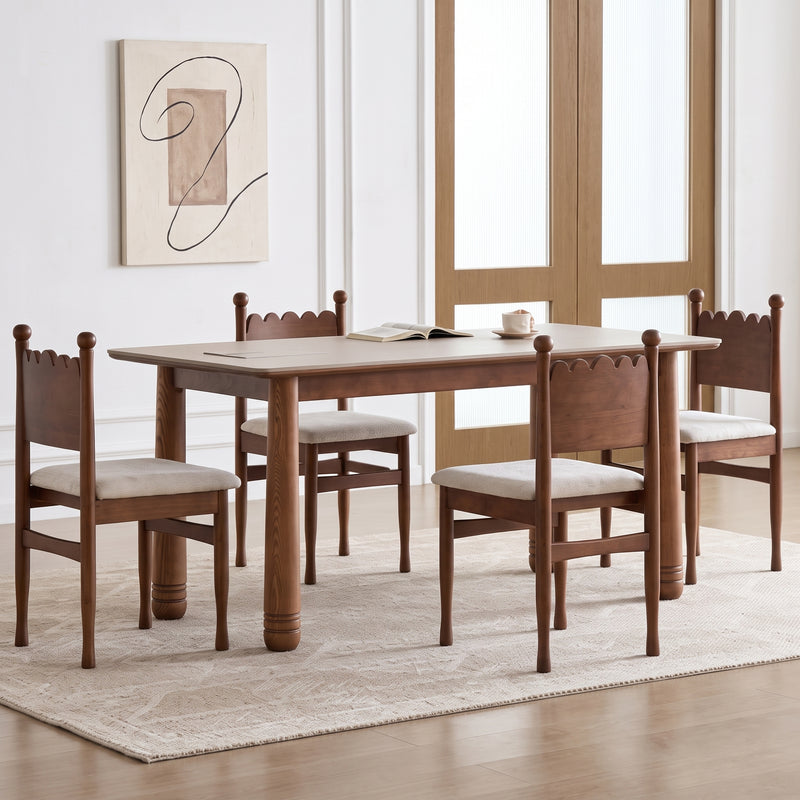 Kova Sintered Stone Dining Table (Oak base)