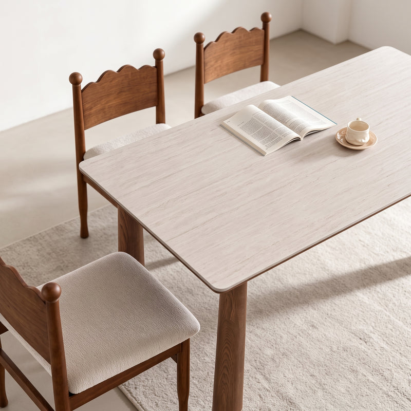 Kova Sintered Stone Dining Table (Oak base)