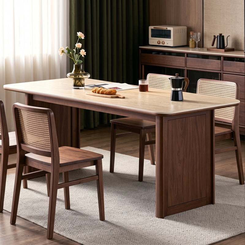 Koren Sintered Stone Dining Table (Blockboard veneer)