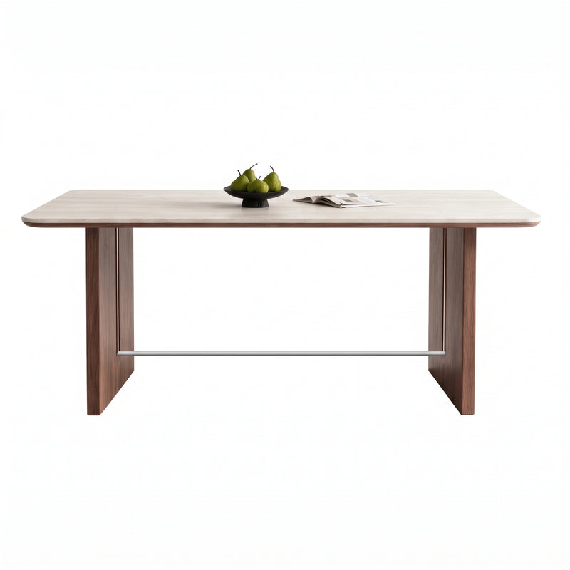 Kestrel Sintered Stone Dining Table (Blockboard+Stainless Steel Tie Rod)