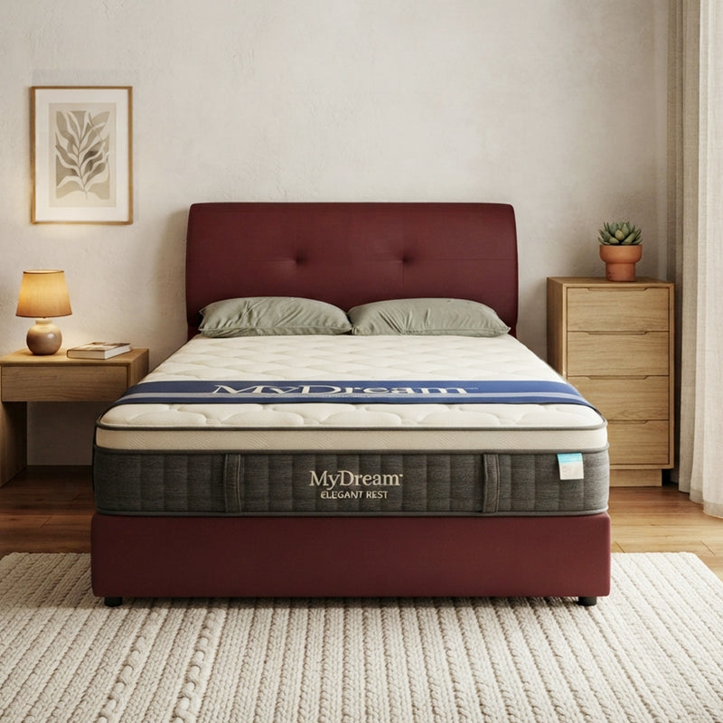 Cherie Upholstered Bedframe, Leather