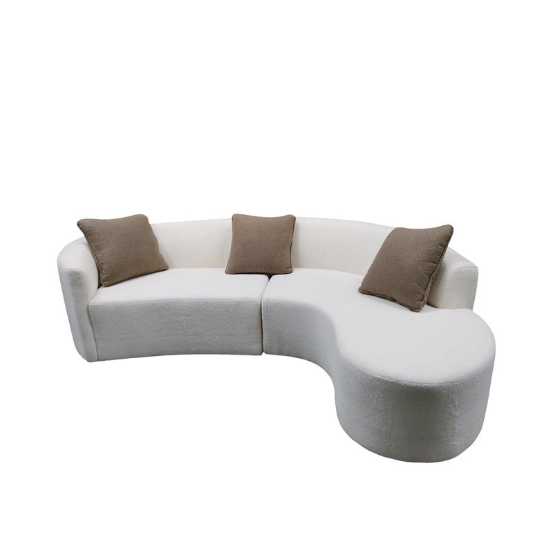 Nevada Curved Sofa, Fabric - Novena Furniture Singapore