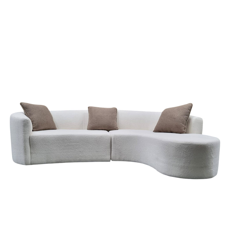 Nevada Curved Sofa, Fabric - Novena Furniture Singapore