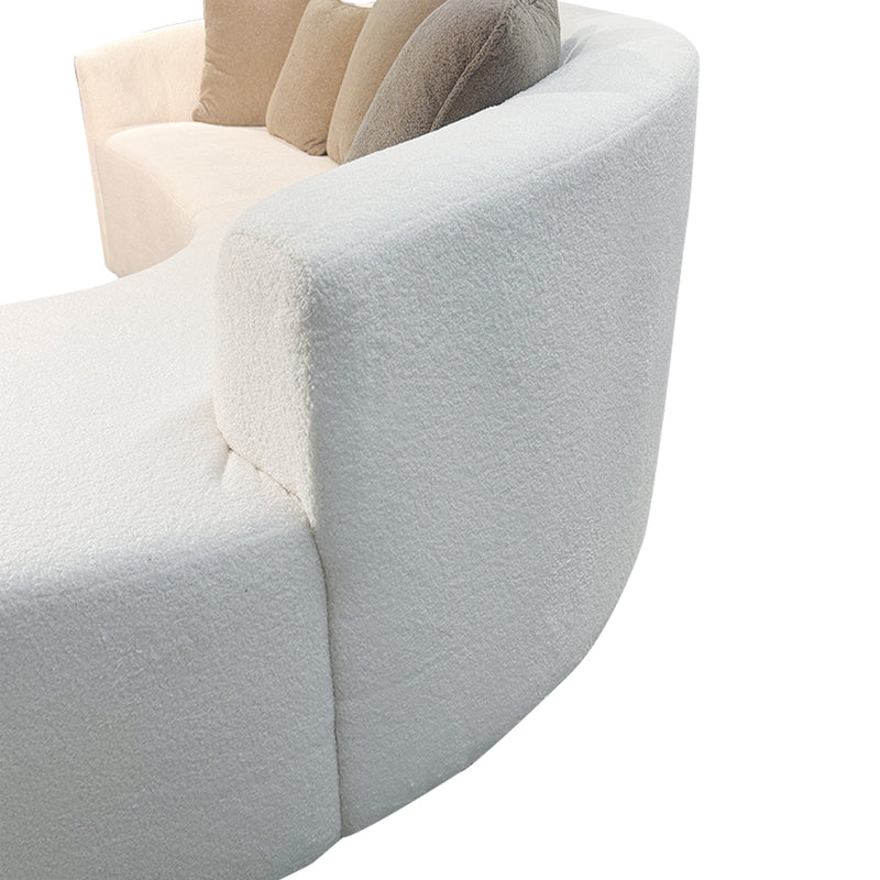 Nevada Curved Sofa, Fabric - Novena Furniture Singapore