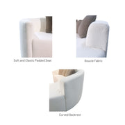 Nevada Curved Sofa, Fabric - Novena Furniture Singapore