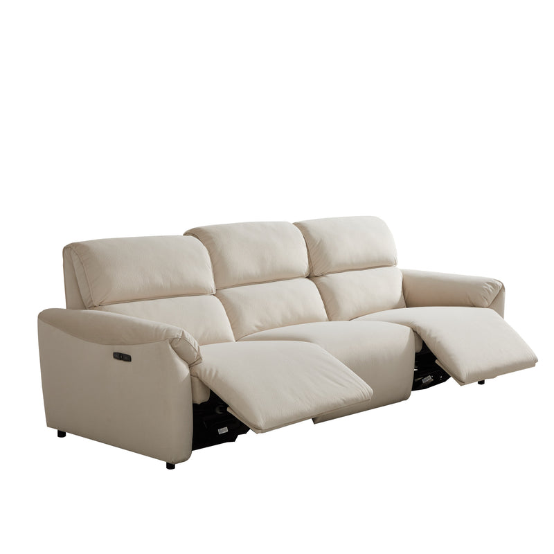 Nino 3.5 Seater Electric Incliner Sofa, Fabric