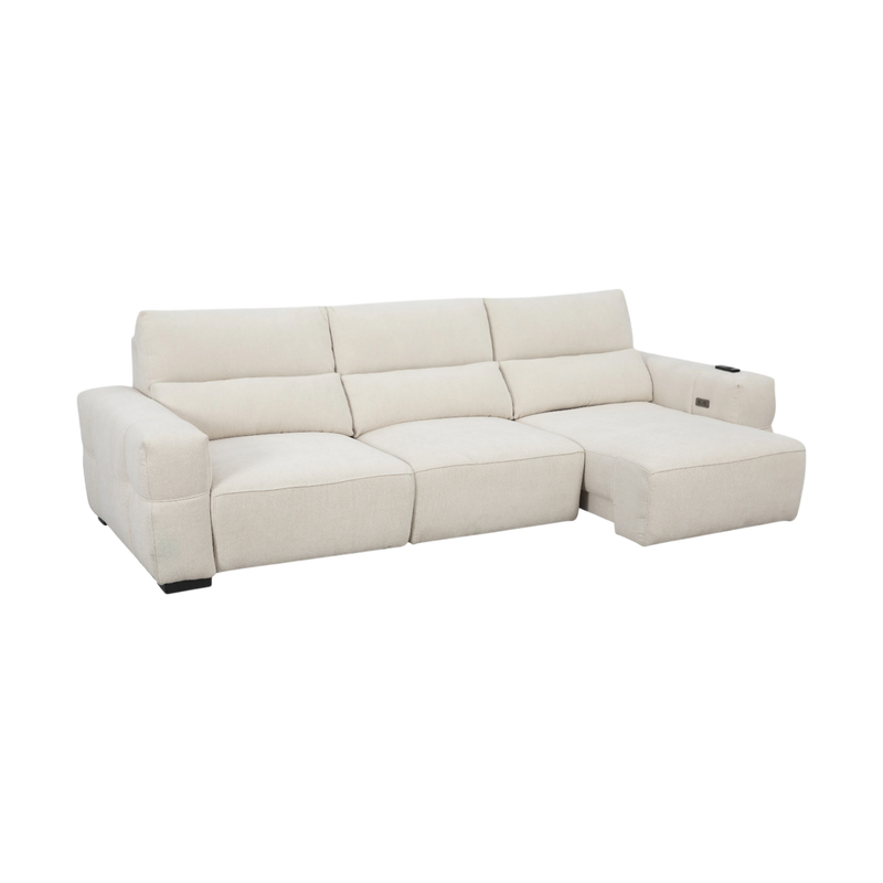 Oscar 3.5 Seater Elec-Slider Sofa, Fabric