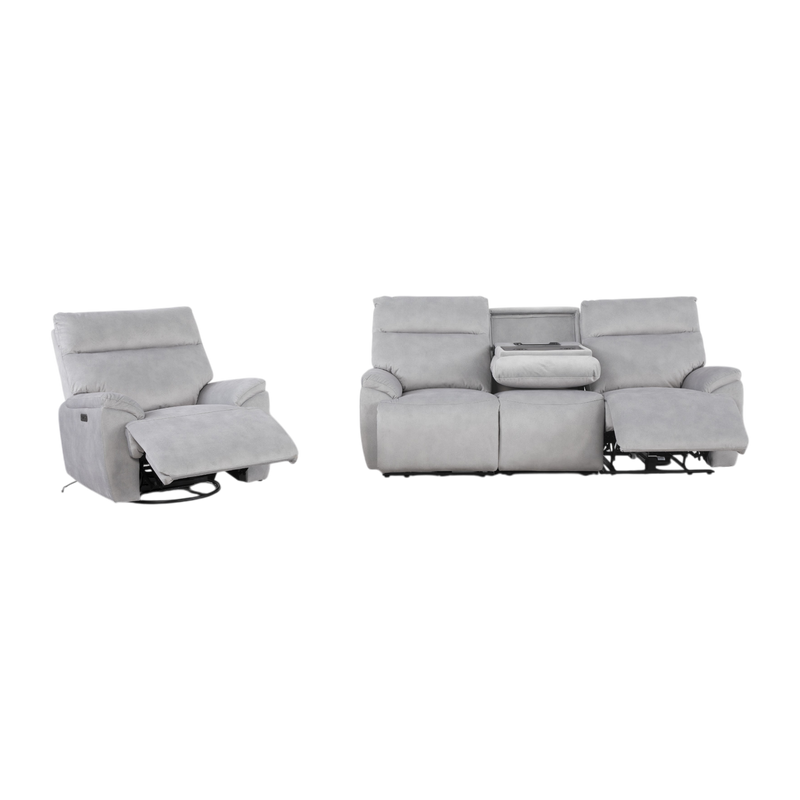 Oslo 3 Seater Electric Recliner Sofa, Fabric
