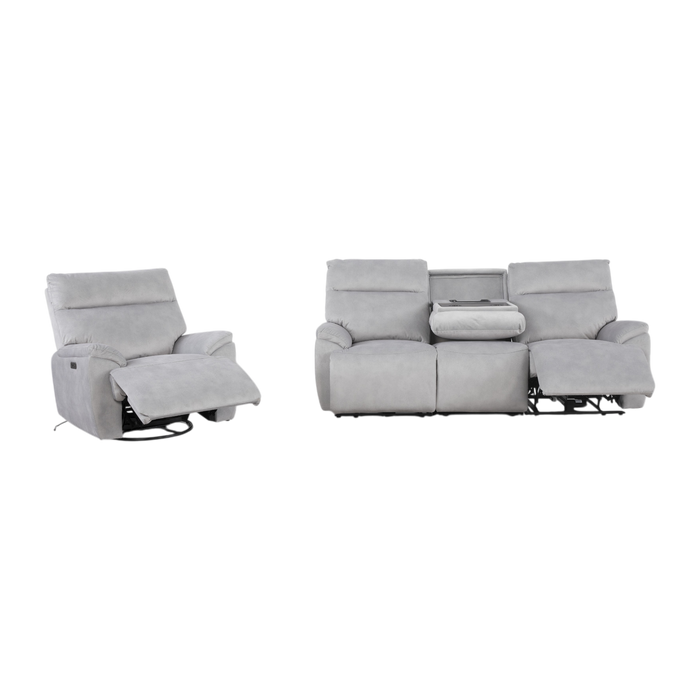 Oslo 3 Seater Electric Recliner Sofa, Fabric