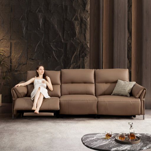 Rachelle 3 Seater Electric Incliner Sofa, Genuine Cowhide Leather - Novena Furniture Singapore