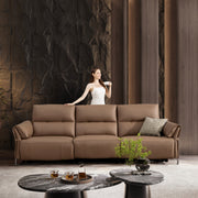 Rachelle 3 Seater Electric Incliner Sofa, Genuine Cowhide Leather - Novena Furniture Singapore