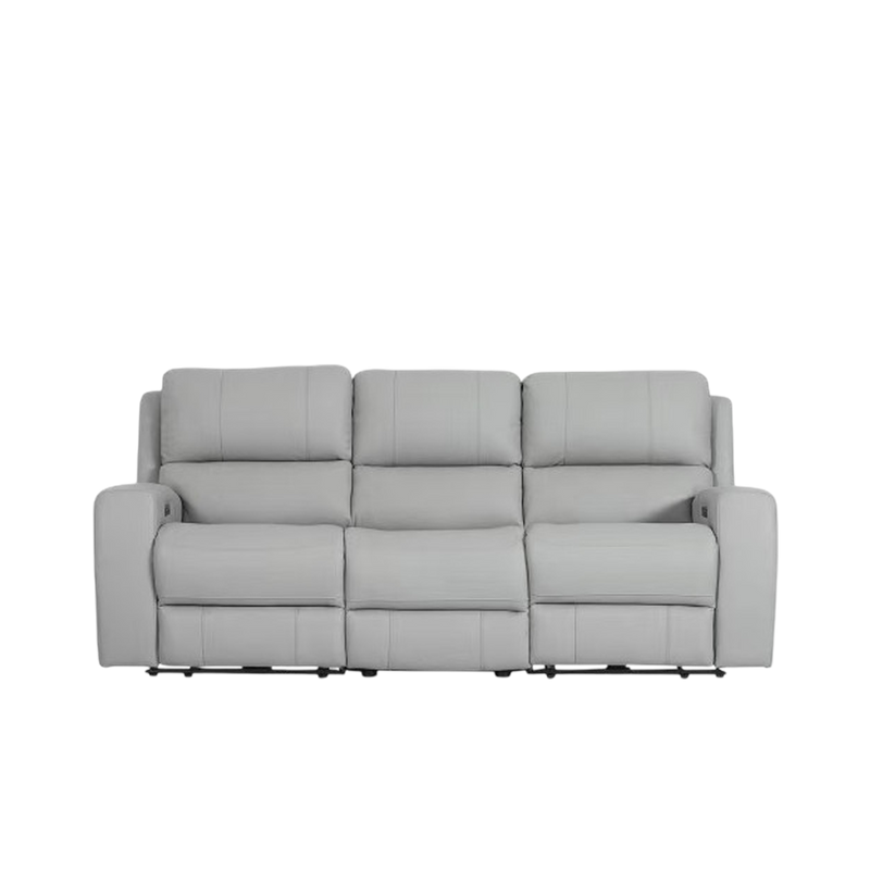 Rayson 3 Seater Electric Recliner Sofa, Half Leather