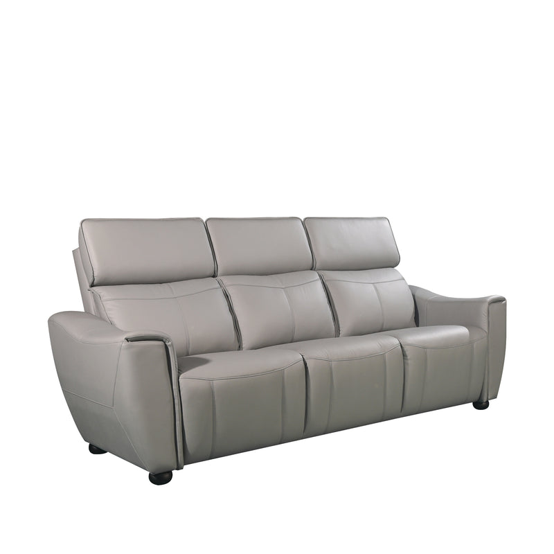 Roberto 3 Seater Sofa, Half Leather - Novena Furniture Singapore