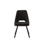 Sasha  Dining Chair, Grey - Fabric/PU - Novena Furniture Singapore
