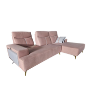 Suzi L-Shaped Sofa, Water Repellent Fabric - Novena Furniture Singapore