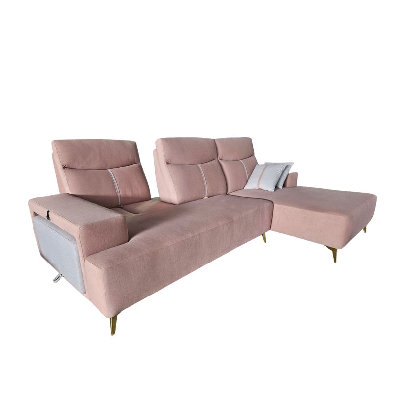 Suzi L-Shaped Sofa, Water Repellent Fabric - Novena Furniture Singapore