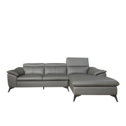 Venetta L-Shaped Sofa, Half Leather - Novena Furniture Singapore