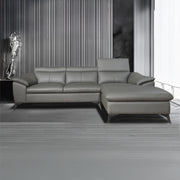 Venetta L-Shaped Sofa, Half Leather - Novena Furniture Singapore