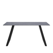 Vitto 1.6M Dining Table - Sintered Stone - Matte Roma Grey - Novena Furniture Singapore