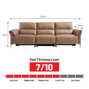 Rachelle 3 Seater Electric Incliner Sofa, Genuine Cowhide Leather - Novena Furniture Singapore