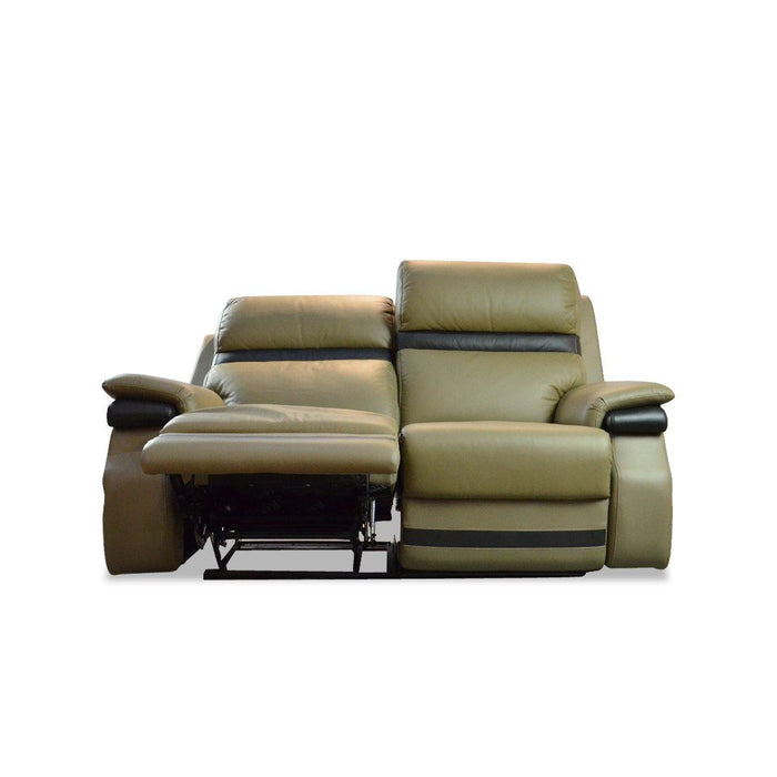 Jaiman 2 Seater Recliner Sofa, Half Leather - Novena Furniture Singapore