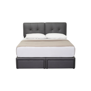 Kanuv 12" Bed Frame with 2 Drawers - Novena Furniture Singapore