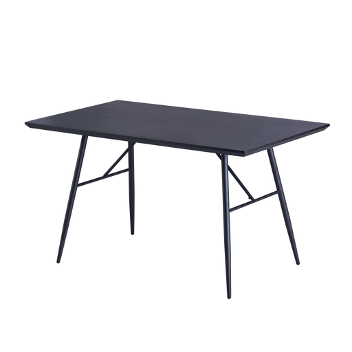 Annette 1.4m Dining Table, MDF Top with Metal Legs - Novena Furniture Singapore