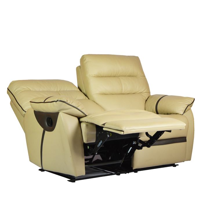 Apollos 2 Seater Recliner Sofa, Half Leather - Novena Furniture Singapore