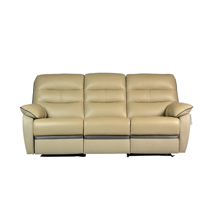 [PROMO] Apollos 3 Seater Recliner Sofa, Half Leather - Novena Furniture Singapore