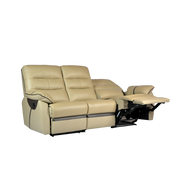 [PROMO] Apollos 3 Seater Recliner Sofa, Half Leather - Novena Furniture Singapore