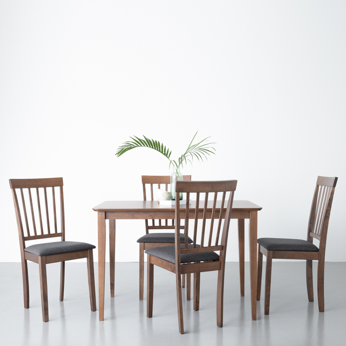 Ayla Dining Chair, Wood - Dark Chestnut - Novena Furniture Singapore
