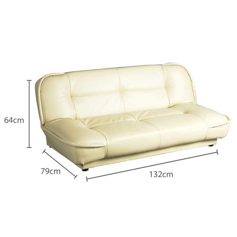 Bliss 2 Seater Sofabed, Synthetic Leather - Novena Furniture Singapore