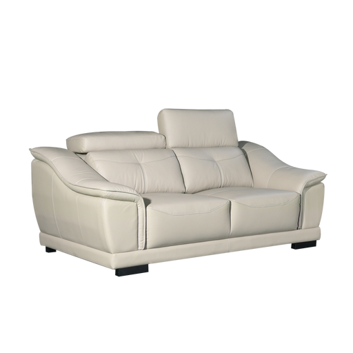 Carlo 2 Seater Sofa, Half Leather - Novena Furniture Singapore