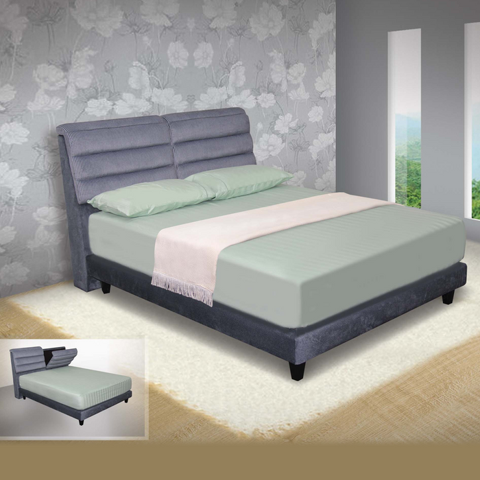 Charlton Upholstered Bed - Novena Furniture Singapore