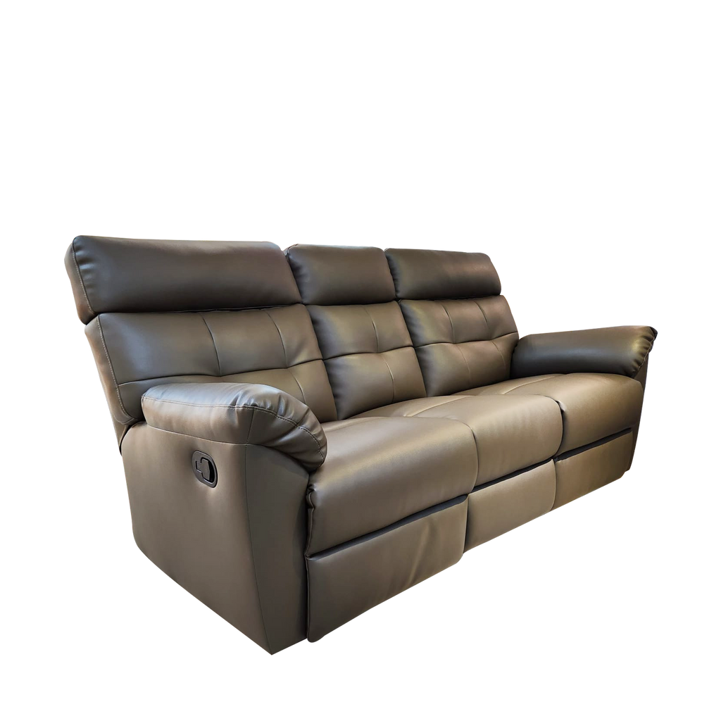Emma 3 Seater Recliner Sofa, Simulated Leather Novena Furniture Singapore