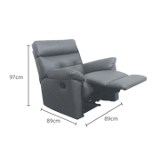[PROMO] Emma Recliner Armchair, Simulated Leather - Novena Furniture Singapore