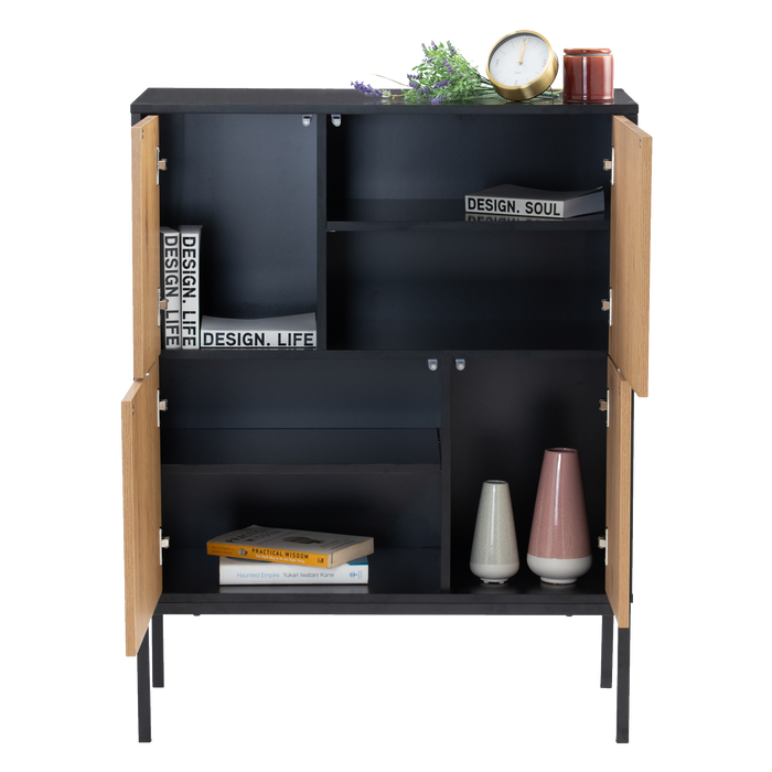 Hailey Tall Sideboard with 4 Door - Novena Furniture Singapore