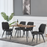 Isabel 1.2m Dining Table, Metal Legs with MDF Top - Novena Furniture Singapore