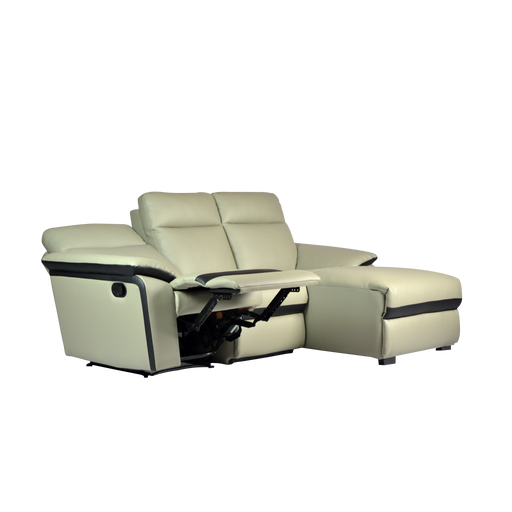Issac L-Shaped Recliner Sofa, Simulated Leather - Novena Furniture Singapore